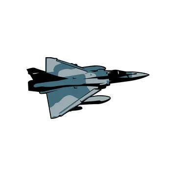 Fighter Aircraft Illustration vector design Stock Illustration