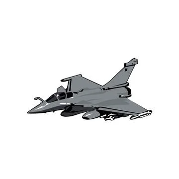 Fighter Aircraft Illustration vector design Stock Illustration