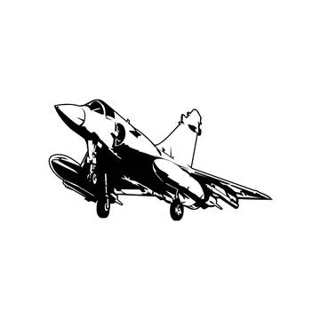 Fighter Aircraft Illustration vector design Stock Illustration