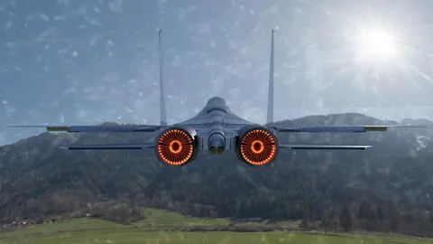 Fighter aircraft photo with different different angle view Stock Illustration