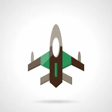 Fighter flat color design vector icon イラスト素材