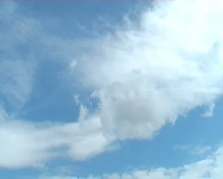 Fighter fly opposite in cloudy sky Video stock 1005305