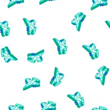 Fighter jet airplane aircraft isometric icon seamless pattern 스톡 일러스트