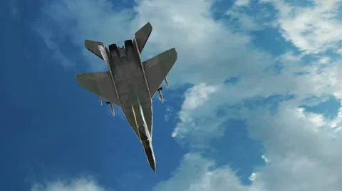 Fighter Jet Animation Stock Footage 47000600