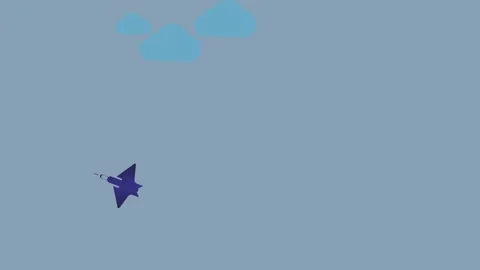 Fighter jet animation,best animation in 4k. Stock Footage 201005300