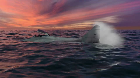 Fighter Jet Down In The Gulf Smoking Stock Footage 52727665