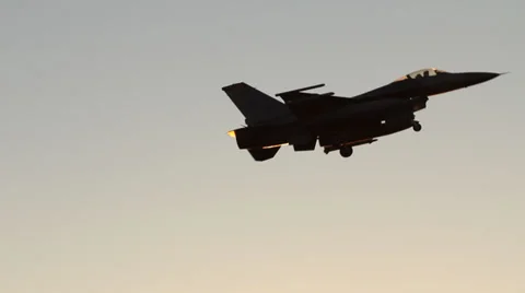 Fighter Jet Flies Overhead Stock Footage 35111355