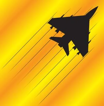 Fighter Jet Flying Stock-Illustration