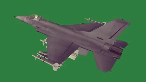 A fighter jet flying through and Stock Footage 337029020