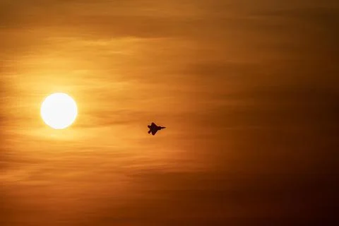 Fighter jet flyover during the Pitch Black Exercise 2024 in Darwin Stock Photos