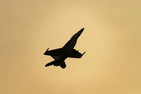 Fighter jet flyover during the Pitch Black Exercise 2024 in Darwin Stock Photos
