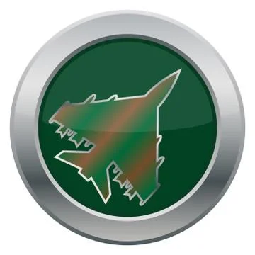 Fighter Jet Icon Stock Illustration