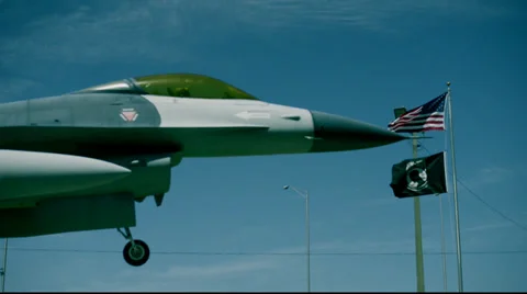 Fighter Jet Plane Memorial 库存影片 38585925