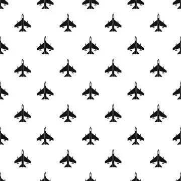 Fighter jet plane pattern, simple style Stock Illustration