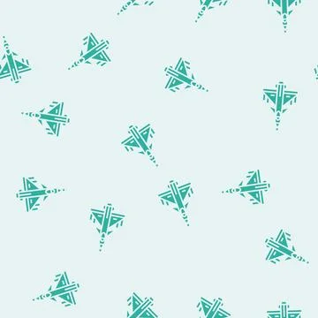 Fighter jet weapon war glyph seamless pattern Stock Illustration