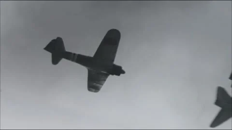 Fighter jets fly by Stock Footage 235264560