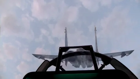 Fighter jets perform a loop Stock Footage 100330629