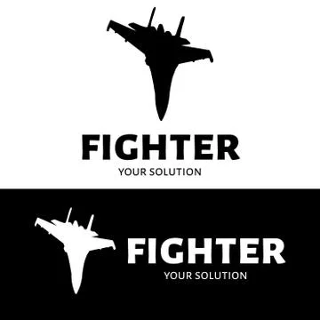 Fighter logo vector. Brand's logo in the form of a fighter. Stock Illustration