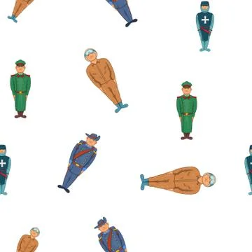 Fighter pattern, cartoon style 스톡 일러스트