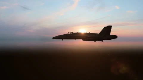 Fighter Plane Flying - CG Stock Footage 66269723