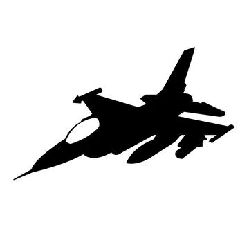 Fighter plane icon Illustrazione stock