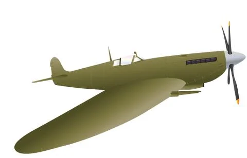 Fighter plane Stock Illustration