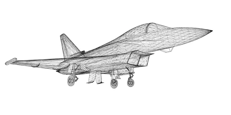 Fighter Plane Stock Illustration