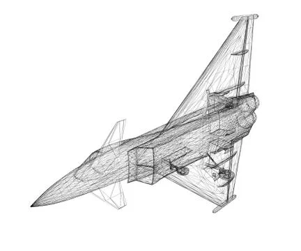 Fighter Plane Stock Illustration