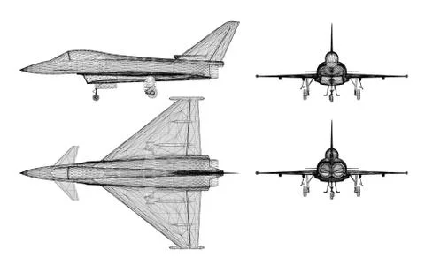 Fighter Plane Stock Illustration