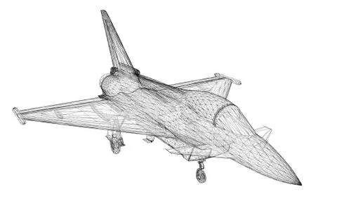 Fighter Plane Stock Illustration