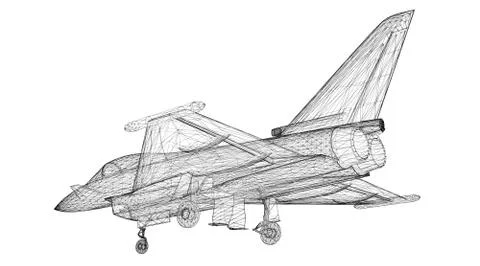 Fighter Plane Stock Illustration