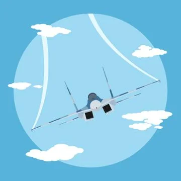 Fighter plane Stock Illustration