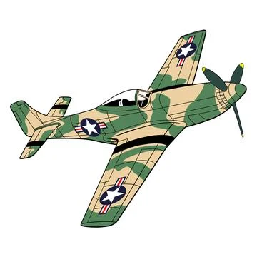 Fighter plane Stock Illustration