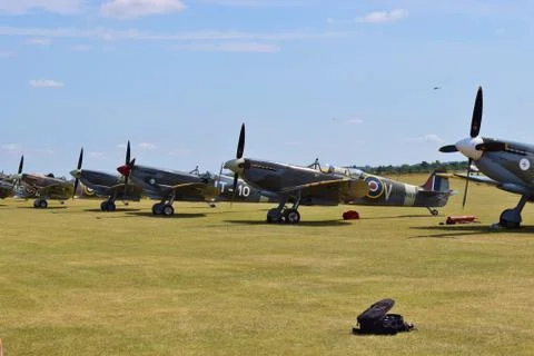 Fighter Plane Line-up Stockfoto's