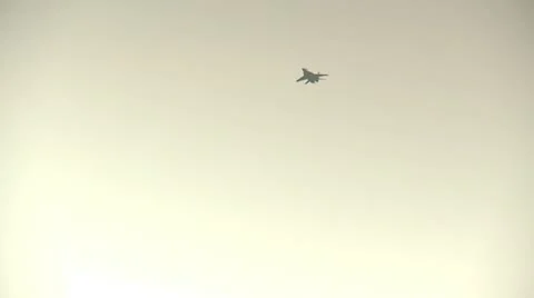 Fighter Plane in the sky Stock Footage 10858301