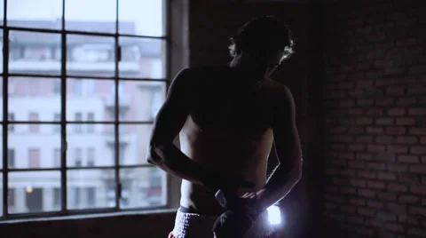 Fighter preparing Video stock 42252677