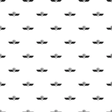 Fighter wings pattern seamless vector Stock Illustration