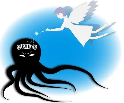 Fighting coronavirus Stock Illustration