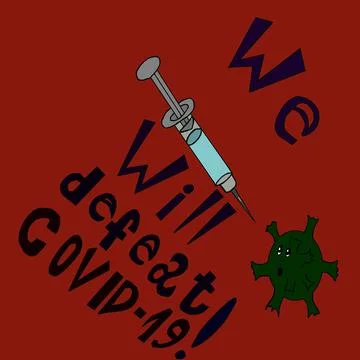 Fighting the coronavirus Stock-Illustration