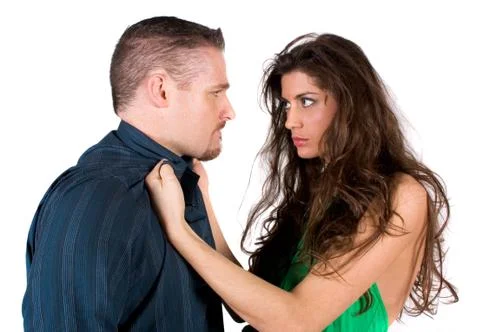 Fighting couple Stock-Fotos