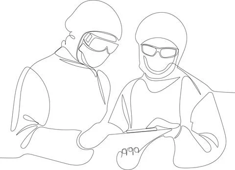 Fighting the epidemic consequences of coronavirus イラスト素材