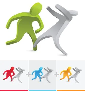 Fighting Stock Illustration