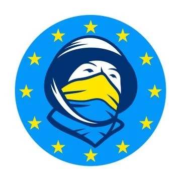 Fighting for joining eu sign Stock Illustration