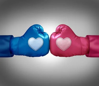Fighting for love Illustrazione stock