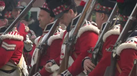 Fighting scottish soldier 03 Stock Footage 10901012