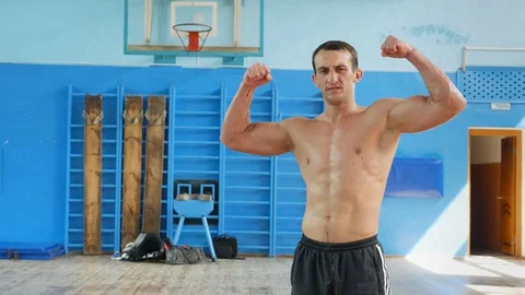 Fights without rules-mixed martial arts training Stock Footage 77316046