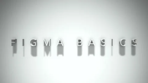 Figma basics 3D title animation with shadows on a white background Video stock 298002414