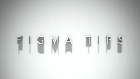 Figma tips 3D title animation with shadows on a white background Video stock 297128957