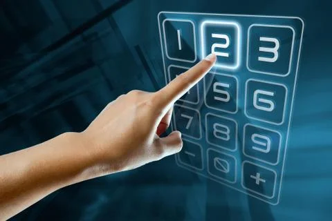 Figner digicode Foto stock