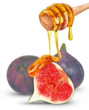 Figs and honey Foto stock